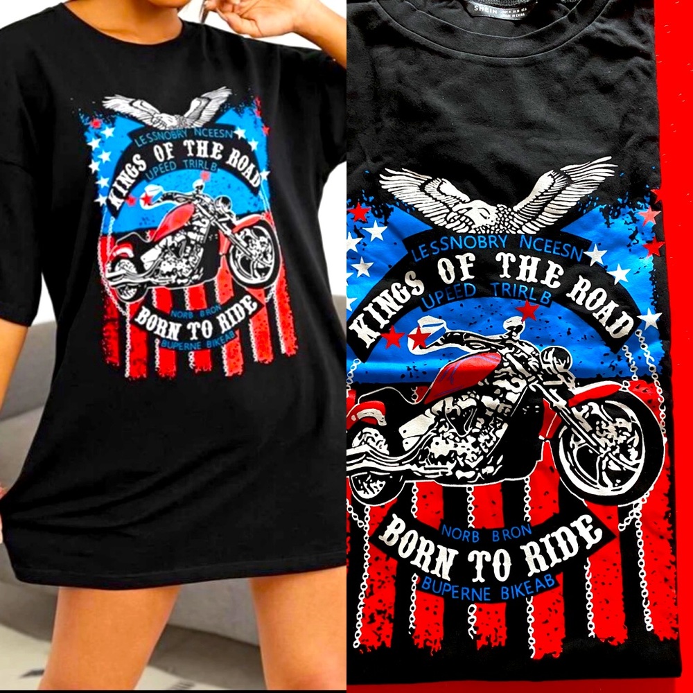 Black graphic tee